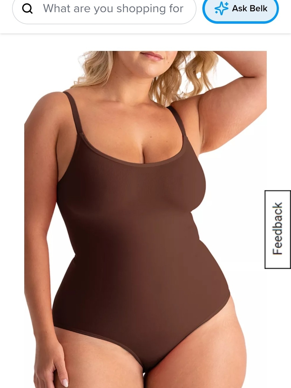 NWT Shapermint Essentials All Day Every Day Scoop Neck Bodysuit